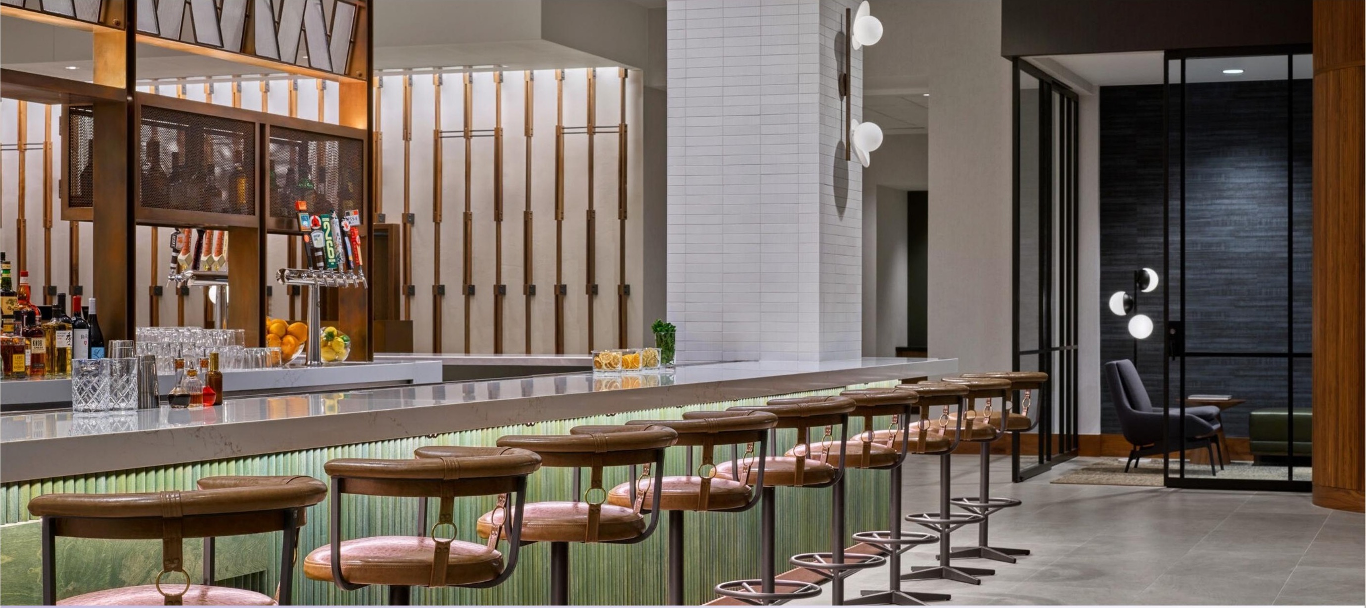Bar seating at &More by Sheraton